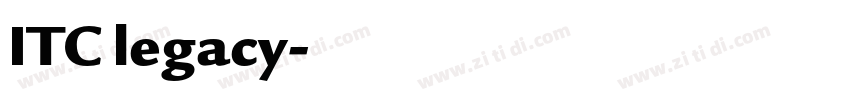 ITC legacy字体转换 ITC legacy字体转换